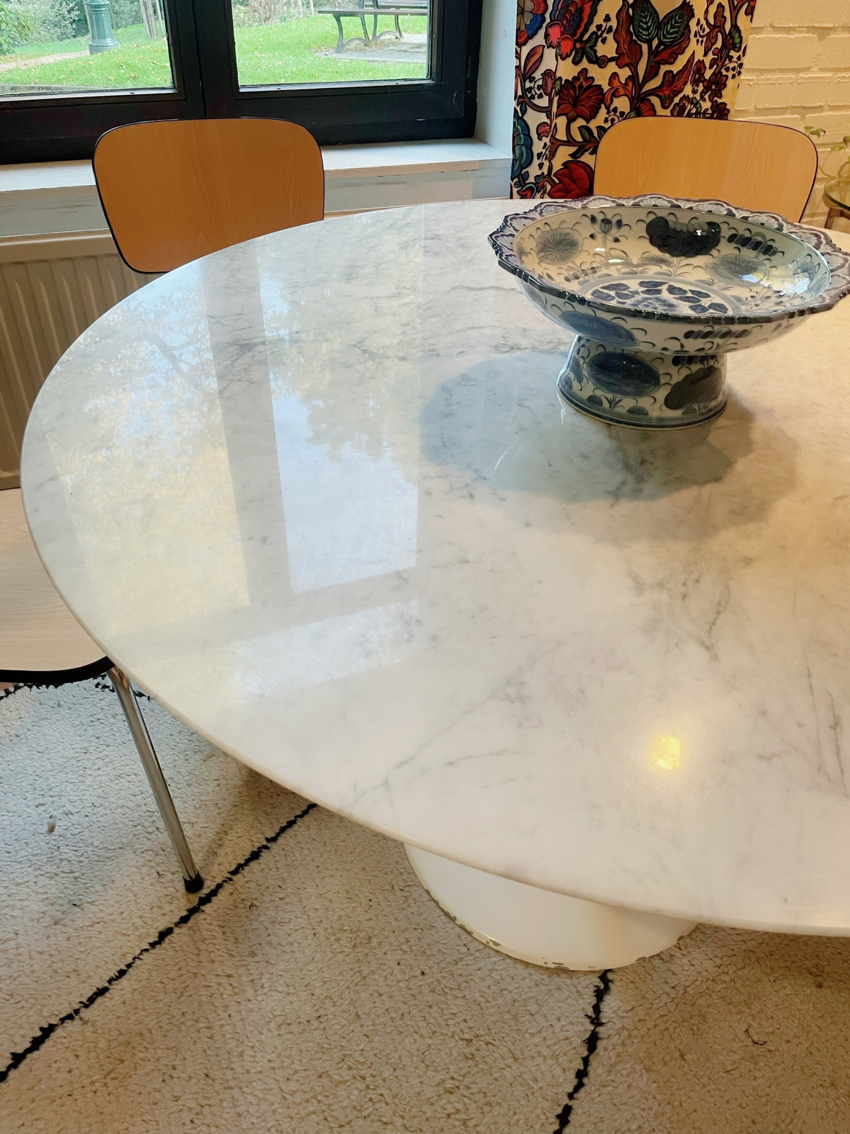 Table à manger en marbre ø120 cm, vue 3