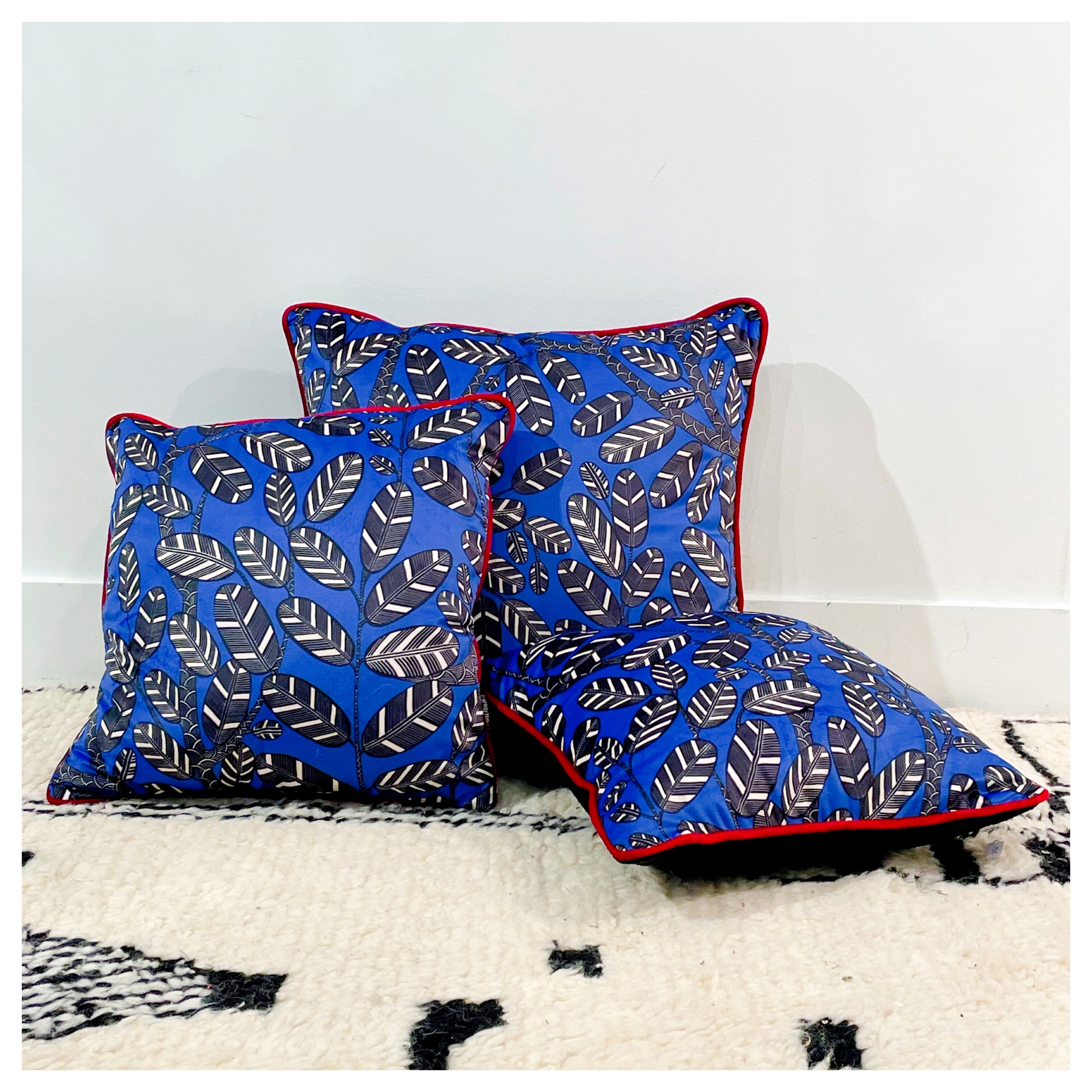 Amazone - Velours. Bleu vif