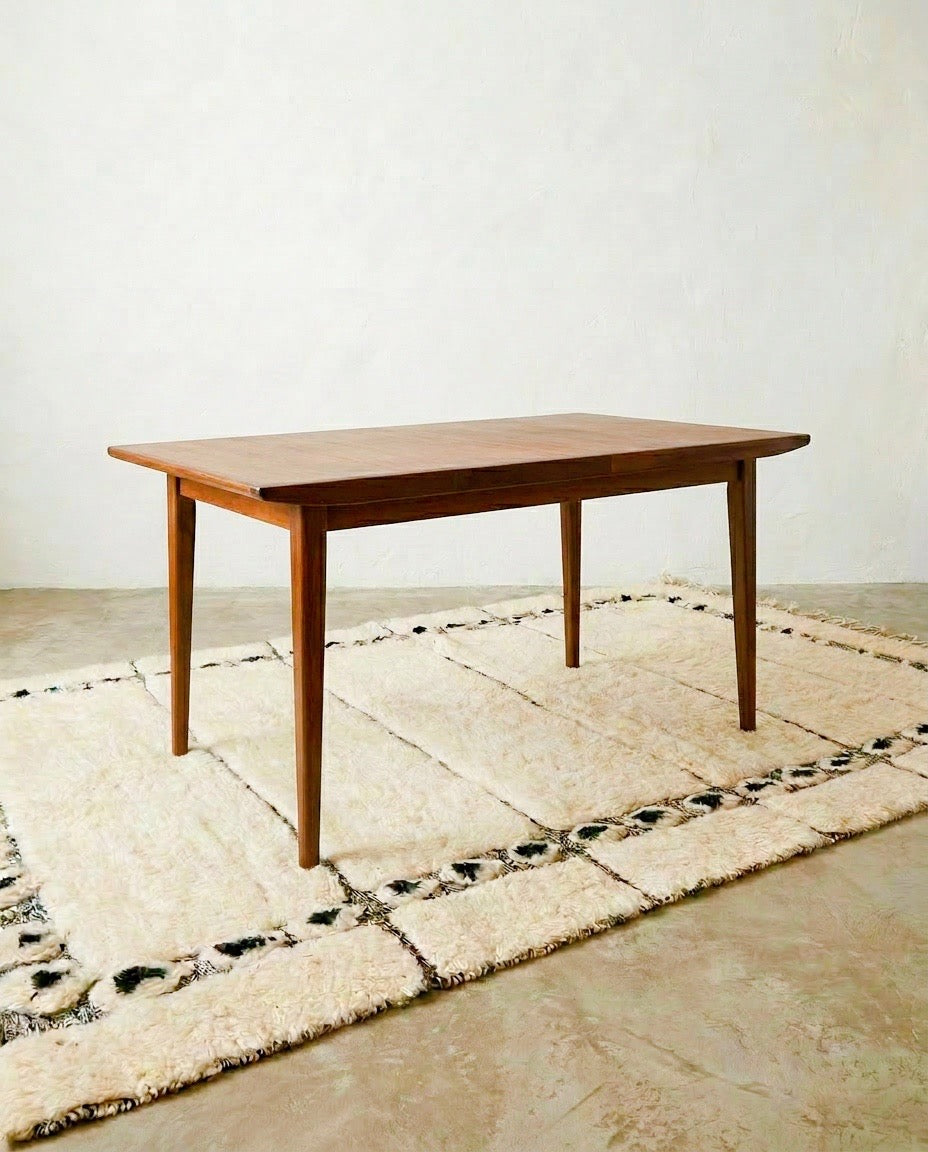Table à manger scandinave vintage extensible