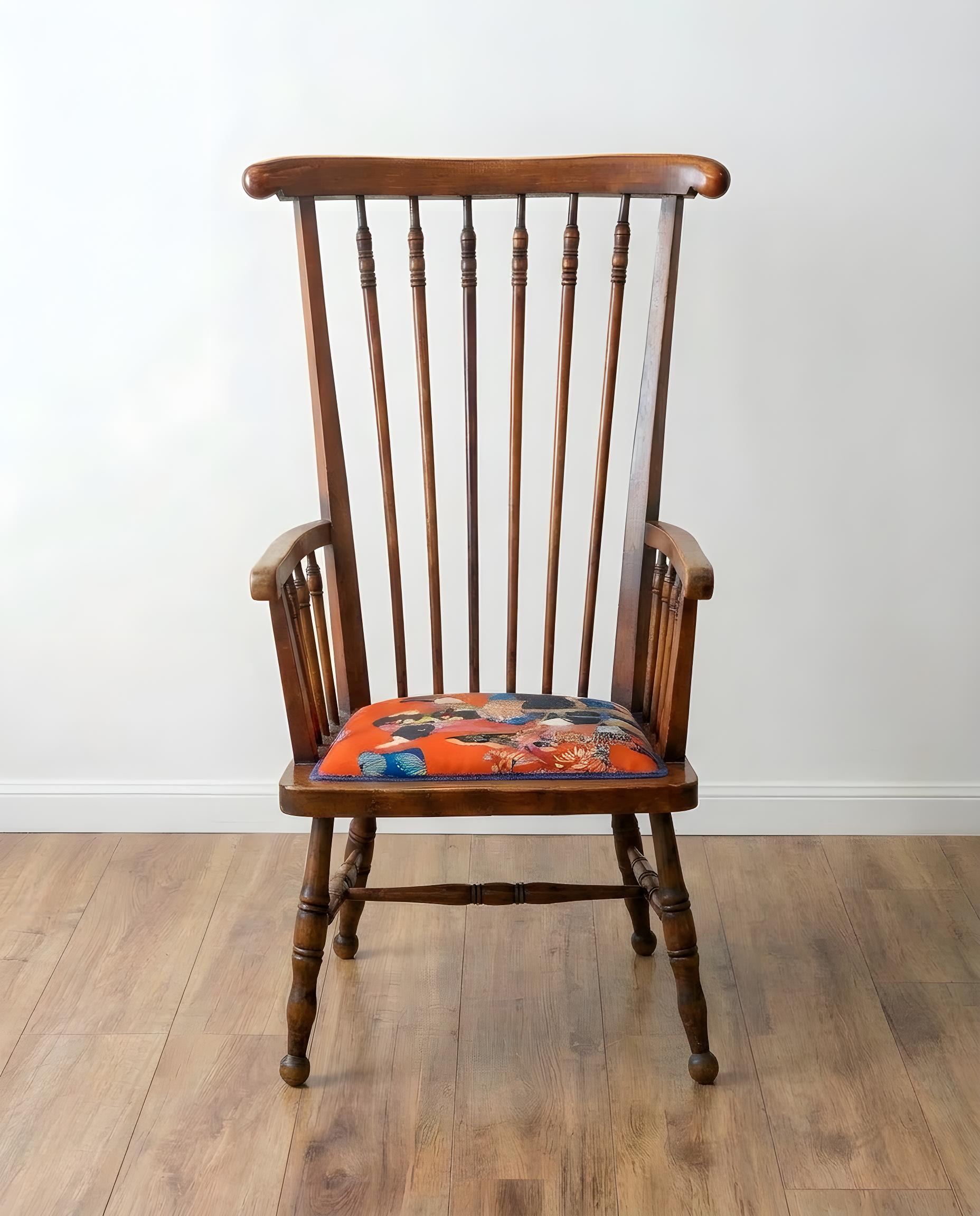 Fauteuil ancien type Windsor XIXe - restauré