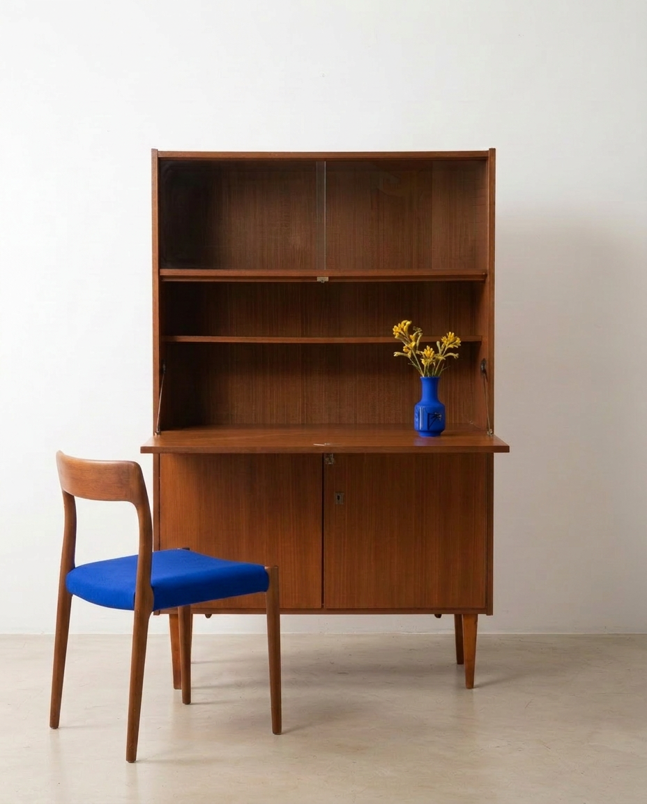 Meuble secrétaire vintage – Allemagne, années 60