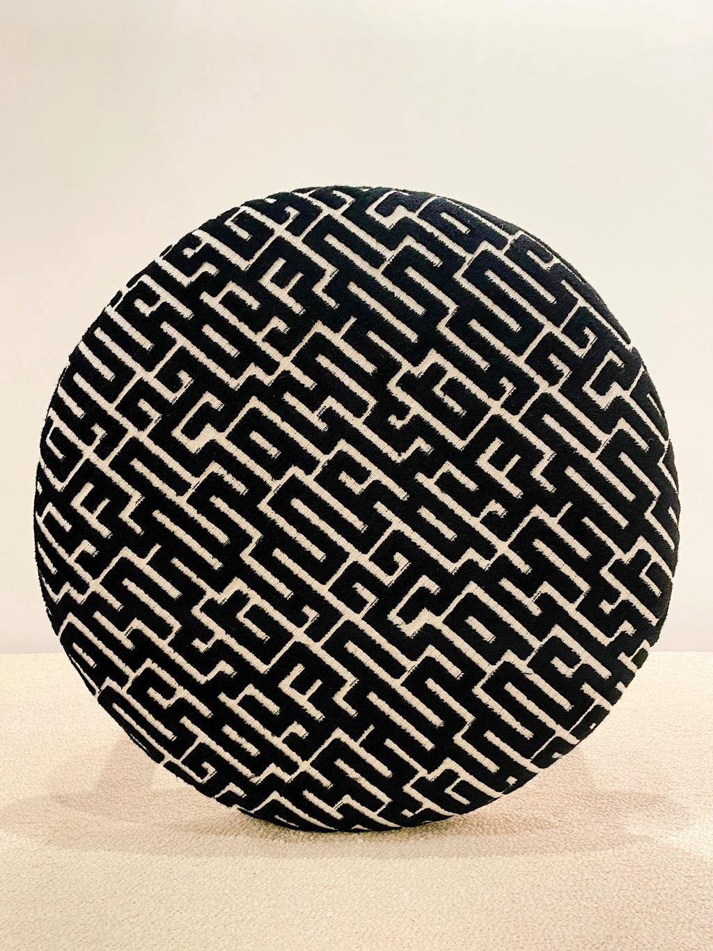 Tabouret rond - Assise graphique par Maison Machao
