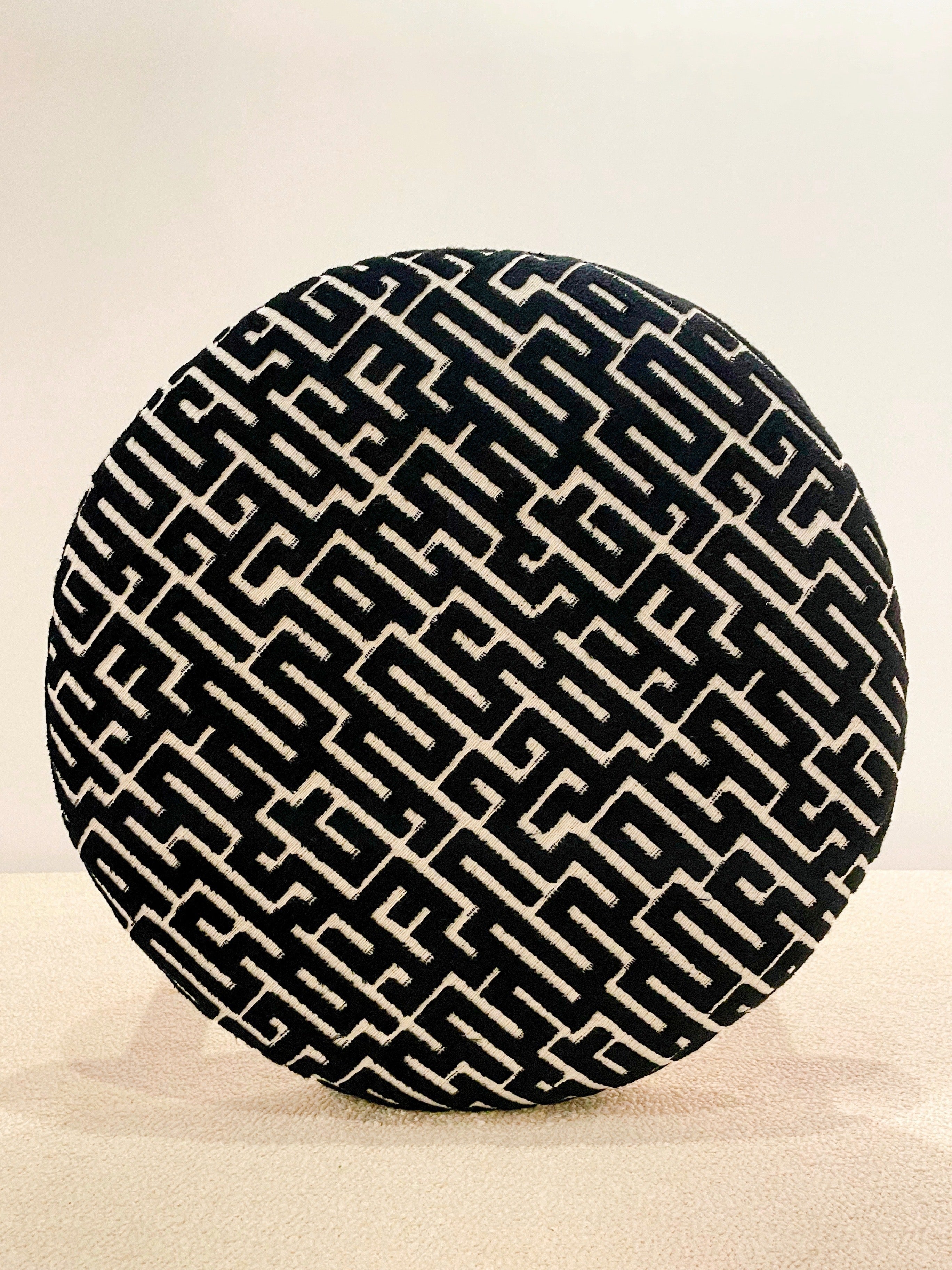 Tabouret rond - Assise graphique par Maison Machao