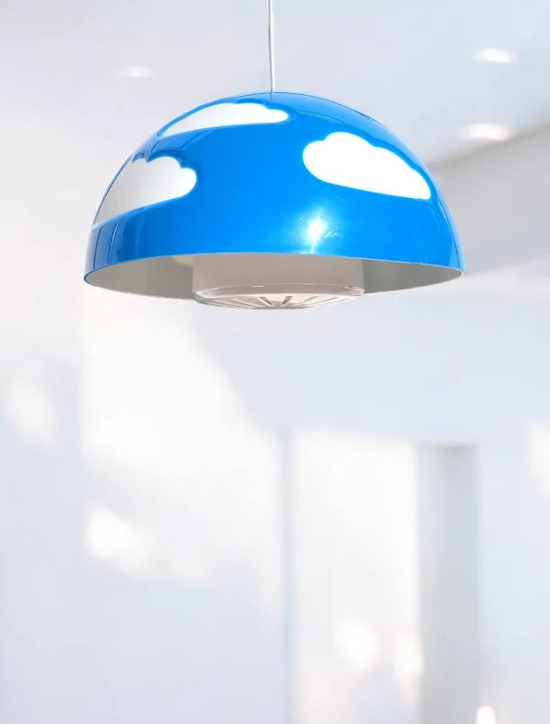 Lampe suspension IKEA SKOJIG vintage motif nuages - 2 lampes disponibles