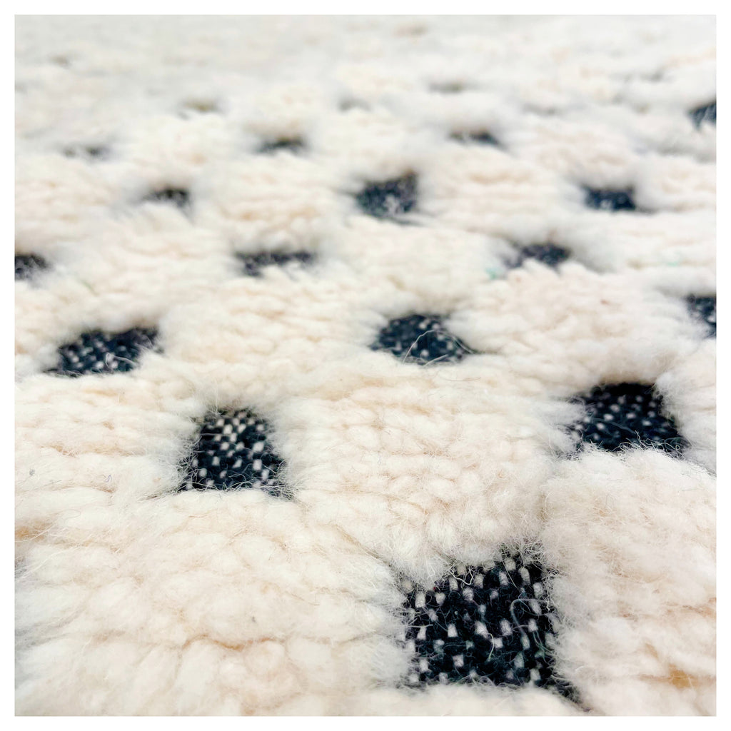 Tapis berbère Graphique noir & blanc - 160x120cm