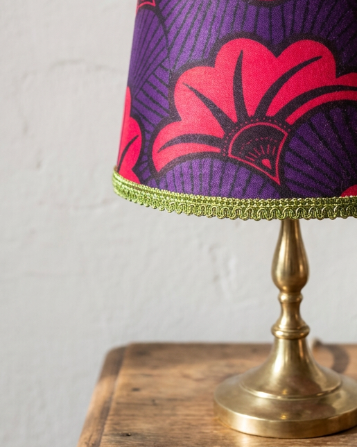 Lampe à poser vintage – abat-jour Wax fait main