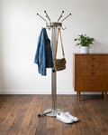 Porte-manteau vintage Tubax en tube chromé, design belge