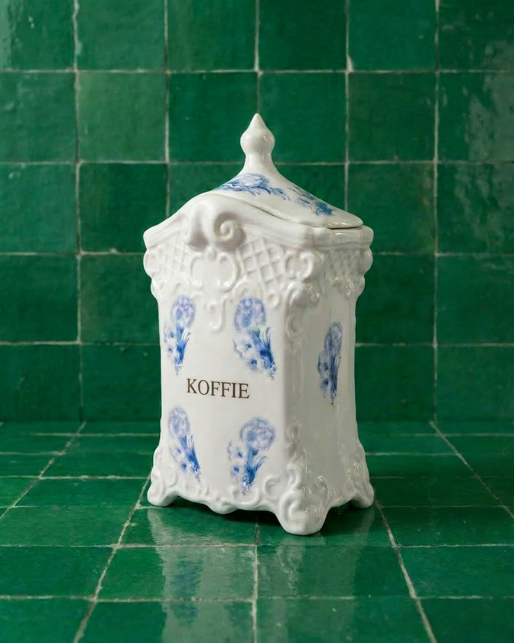 Pot à thé / café Delft bleu & blanc 17 x 9 cm – faïence hollandaise vintage