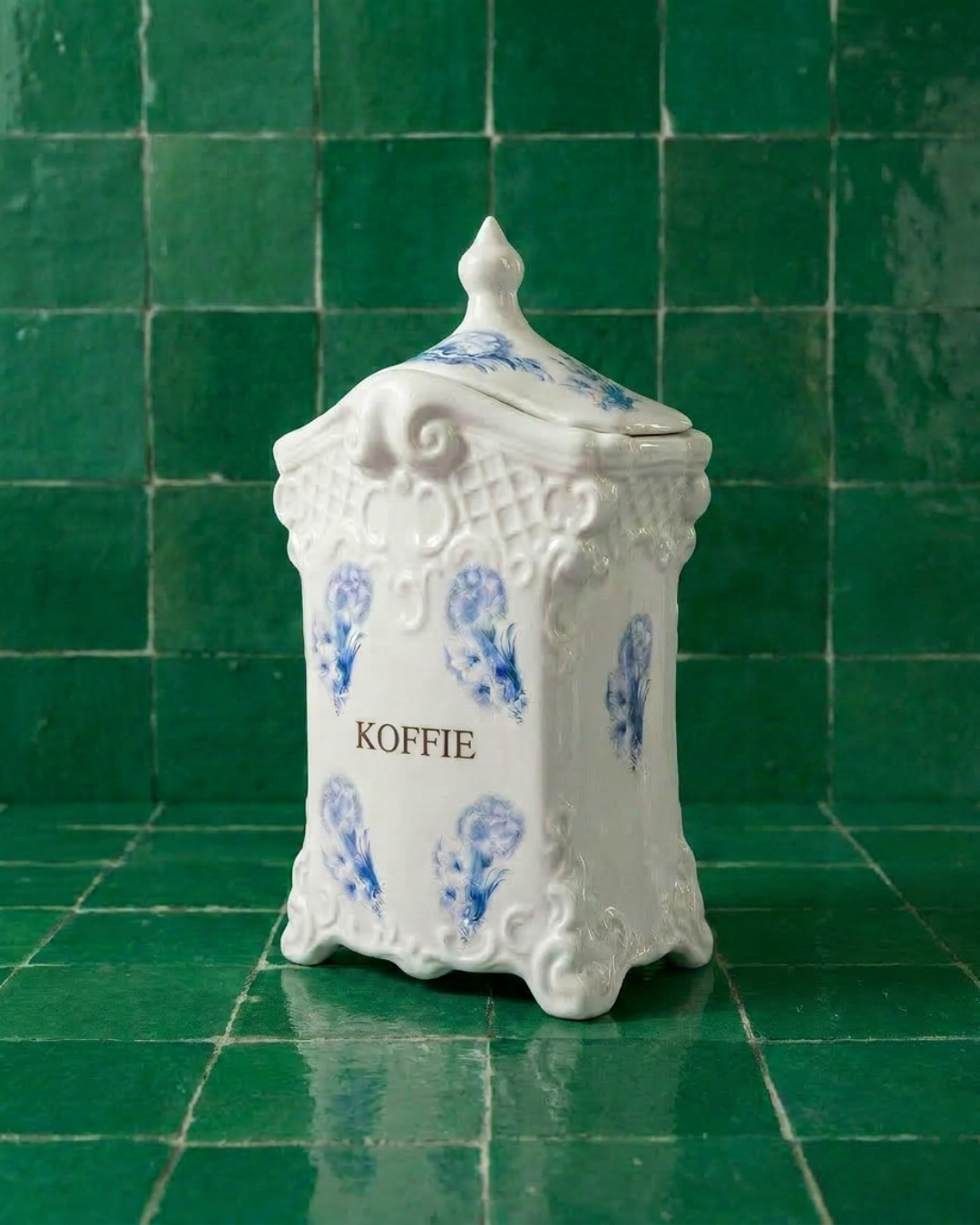 Pot à thé / café Delft bleu & blanc 17 x 9 cm – faïence hollandaise vintage