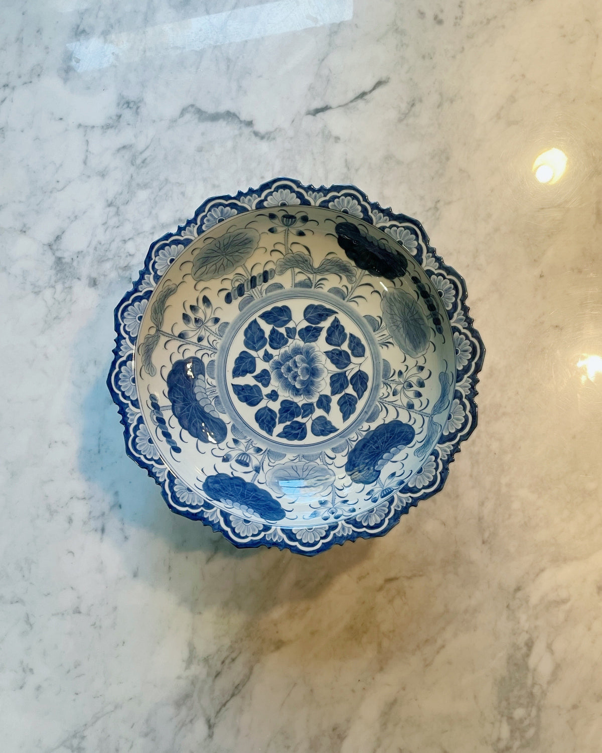 Table à manger en marbre ø120 cm, vue 5