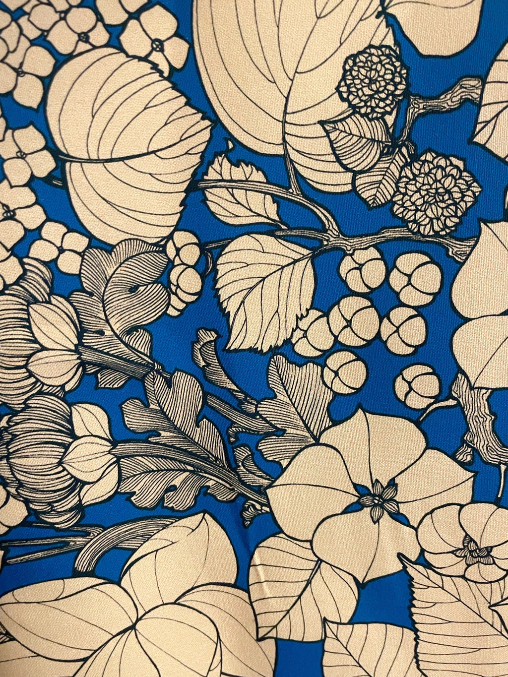 Rideaux Suzie fond bleu – Tissu Maison Thevenon