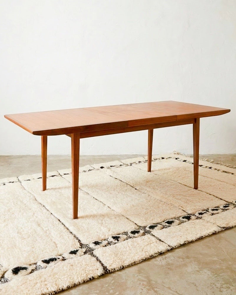 Table à manger scandinave vintage extensible