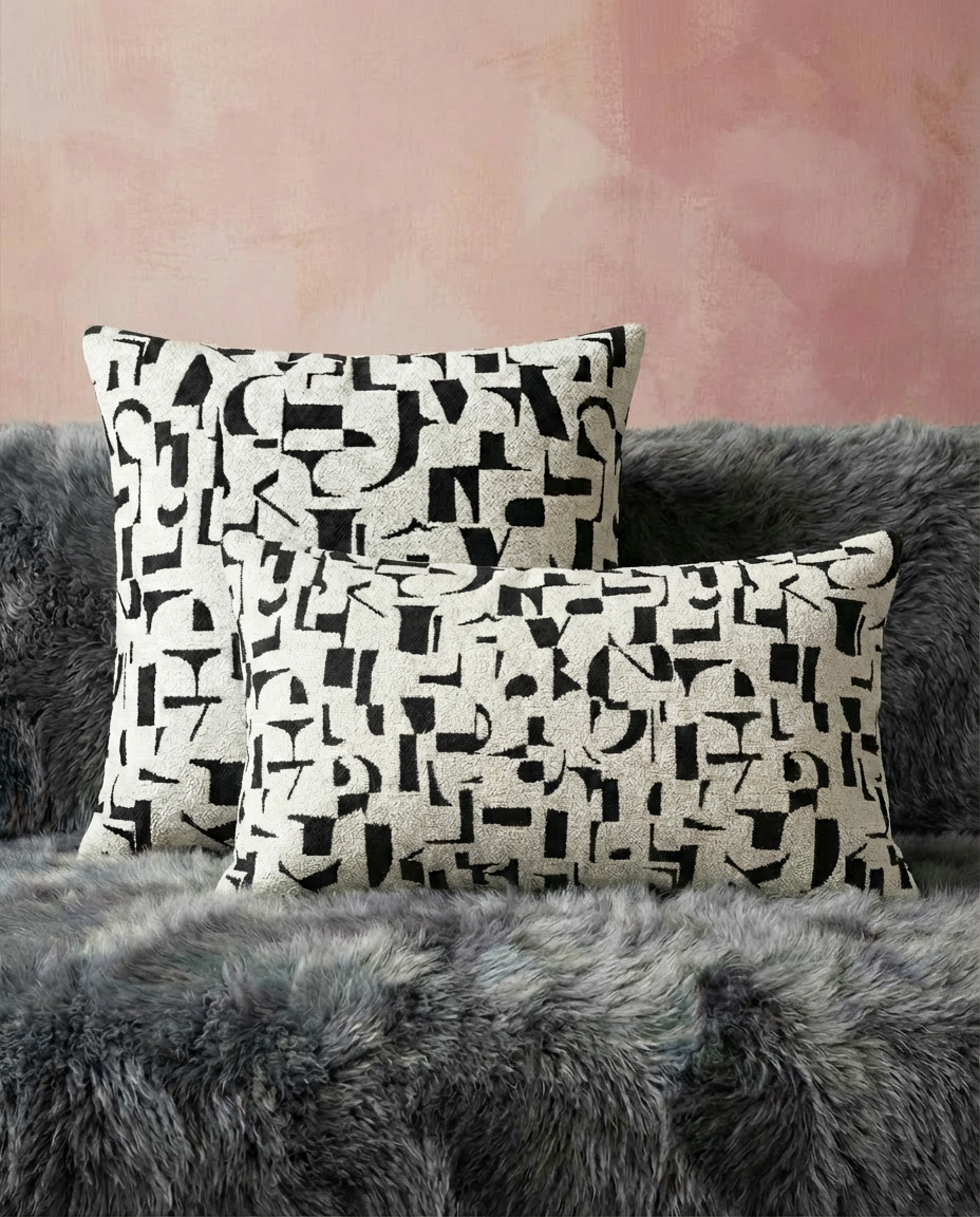 Coussins handmade - Tissu Thevenon Letters