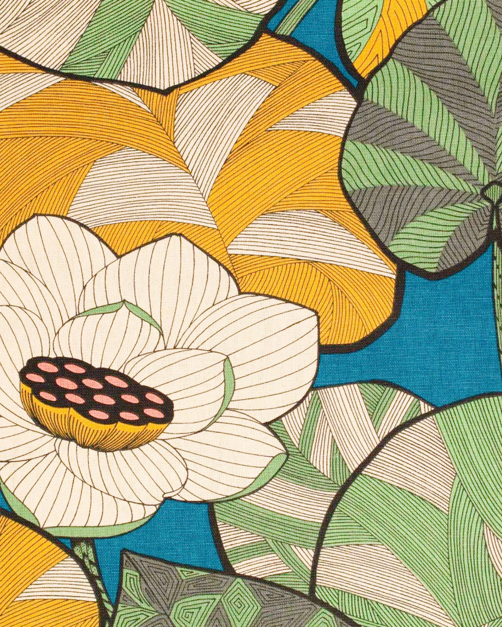 Coussins handmade - Tissu Thevenon Idris fond bleu