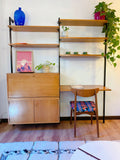 Wall-Unit. Bibliothèque murale avec bureau, Van den Berghe-Pauvers - circa 1960