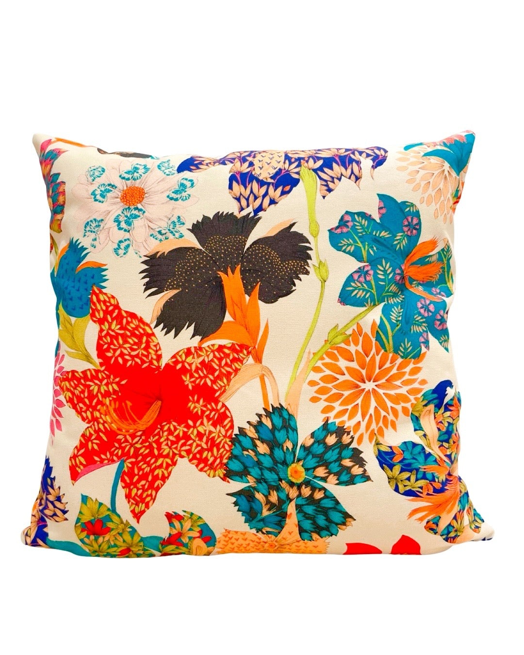 Coussin 50×50 - Tissu Thevenon Kimono fond Crème