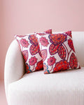 Coussins handmade - Tissu Thevenon Aline fond grège