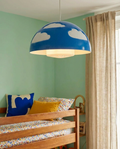 Lampe suspension IKEA SKOJIG vintage motif nuages - 2 lampes disponibles