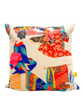 Coussin 50×50 - Tissu Thevenon Geisha fond Crème