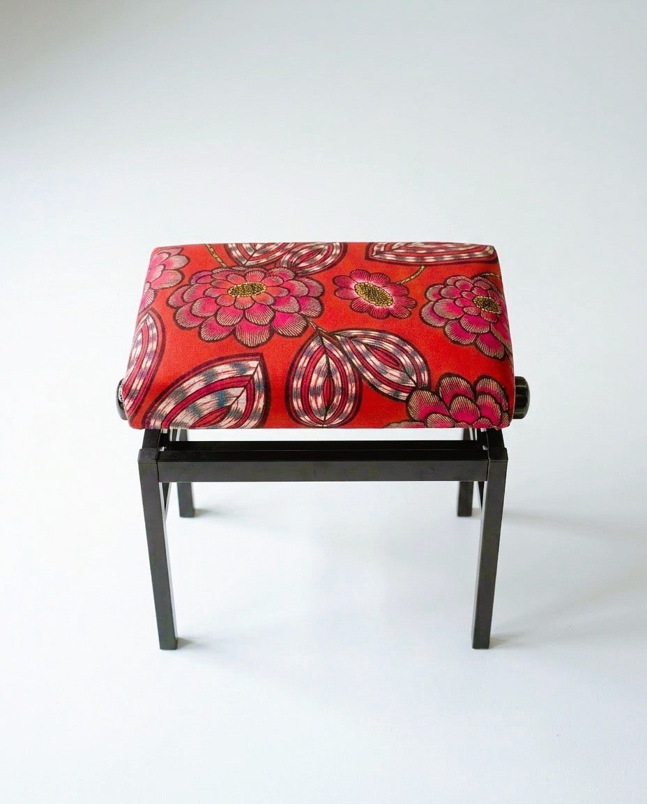 Banc de piano réglable - nouvelle assise florale (Copie)