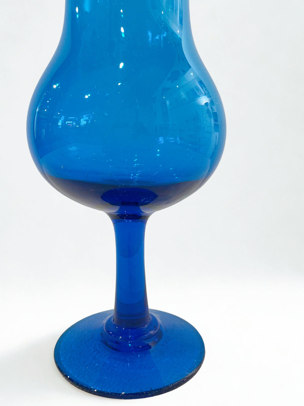 Grand vase - Bleu translucide