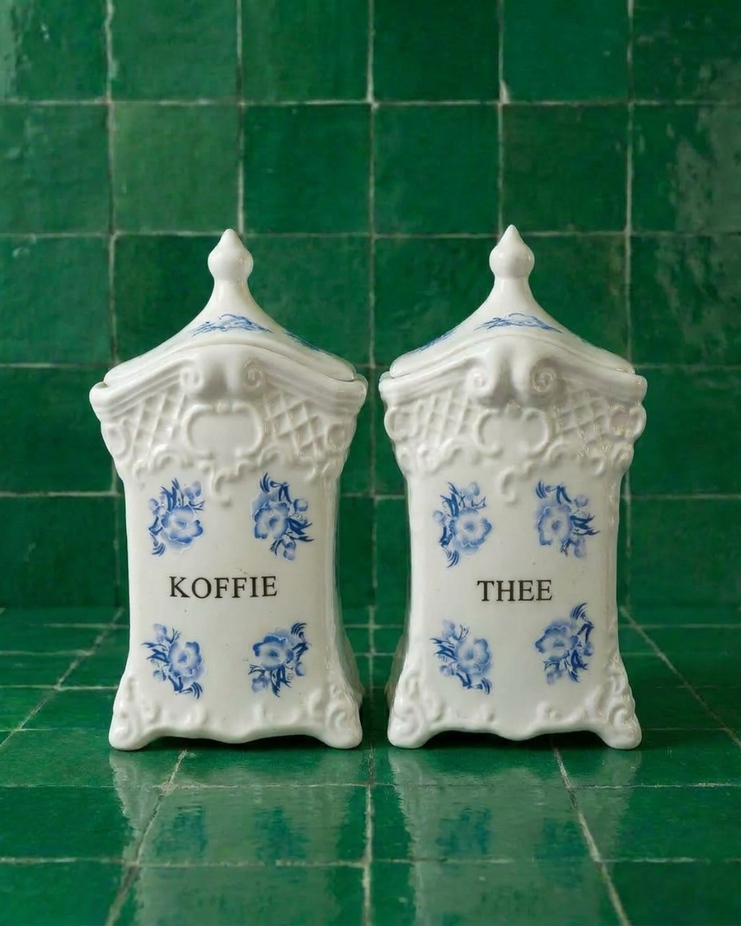 Pot à thé / café Delft bleu & blanc 17 x 9 cm – faïence hollandaise vintage