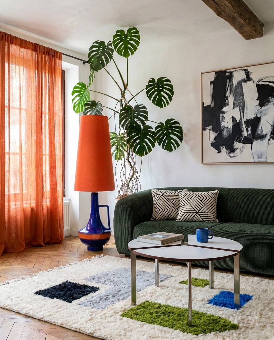 Grande lampe vintage -  H.140cm