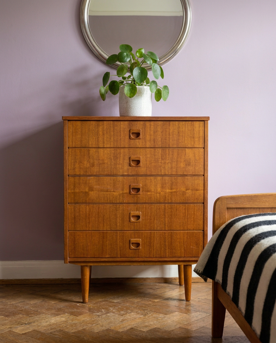 Commode haute vintage années 60, vue 2