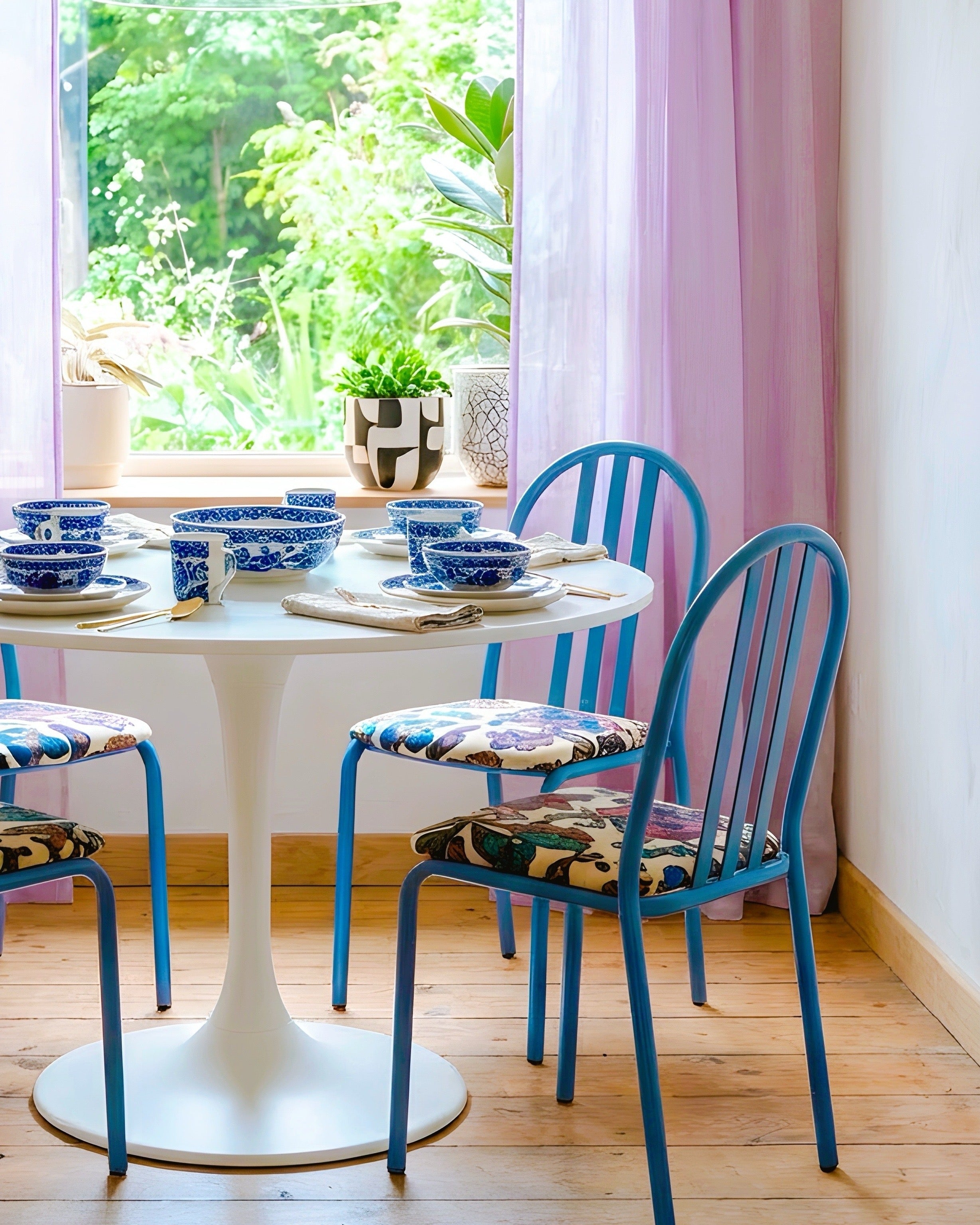 Chaises vintage revisitées – pièce unique Machao (4 disponibles)