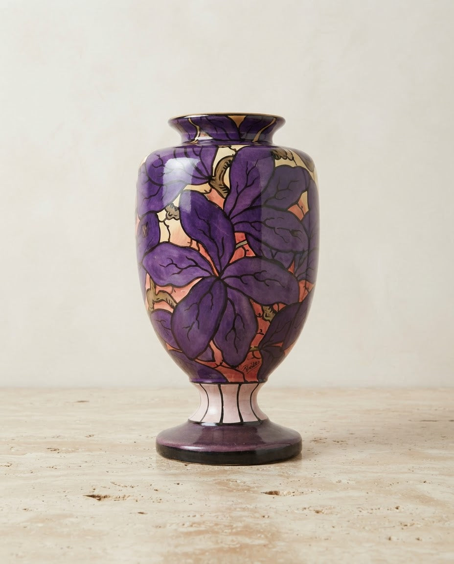 Vase vintage en céramique Bonn Germany – H. 30 cm