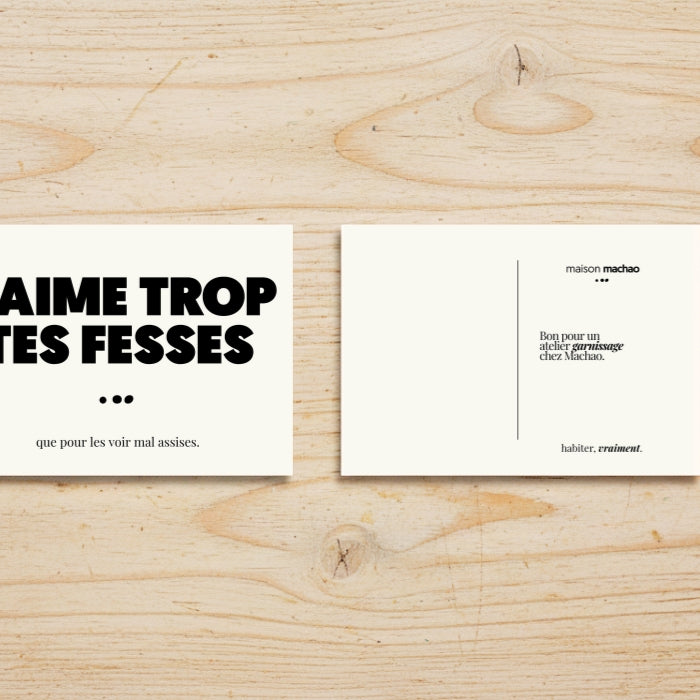 Carte cadeau - Atelier tabouret solo