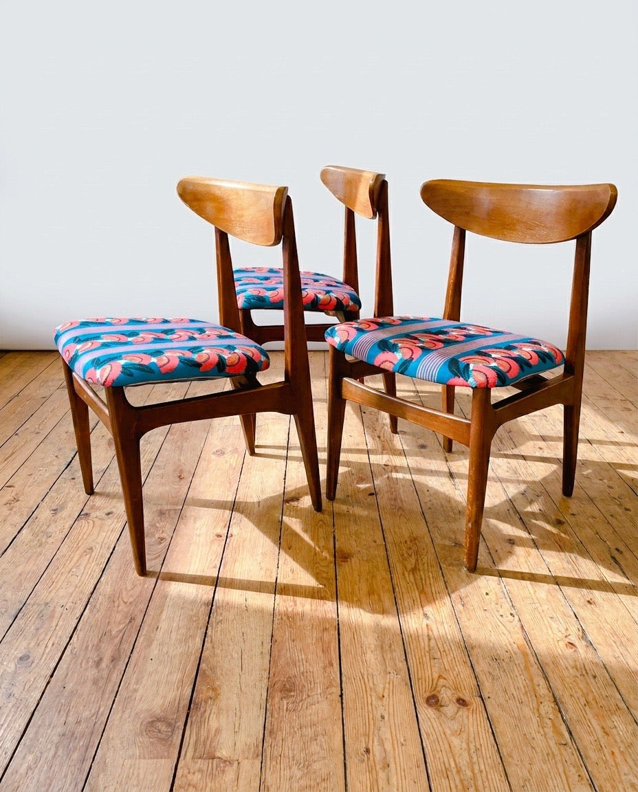 Chaises vintage en teck