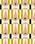 Papier peint Eye Now Fond Crème, motif designs géométriques, Maison Thevenon