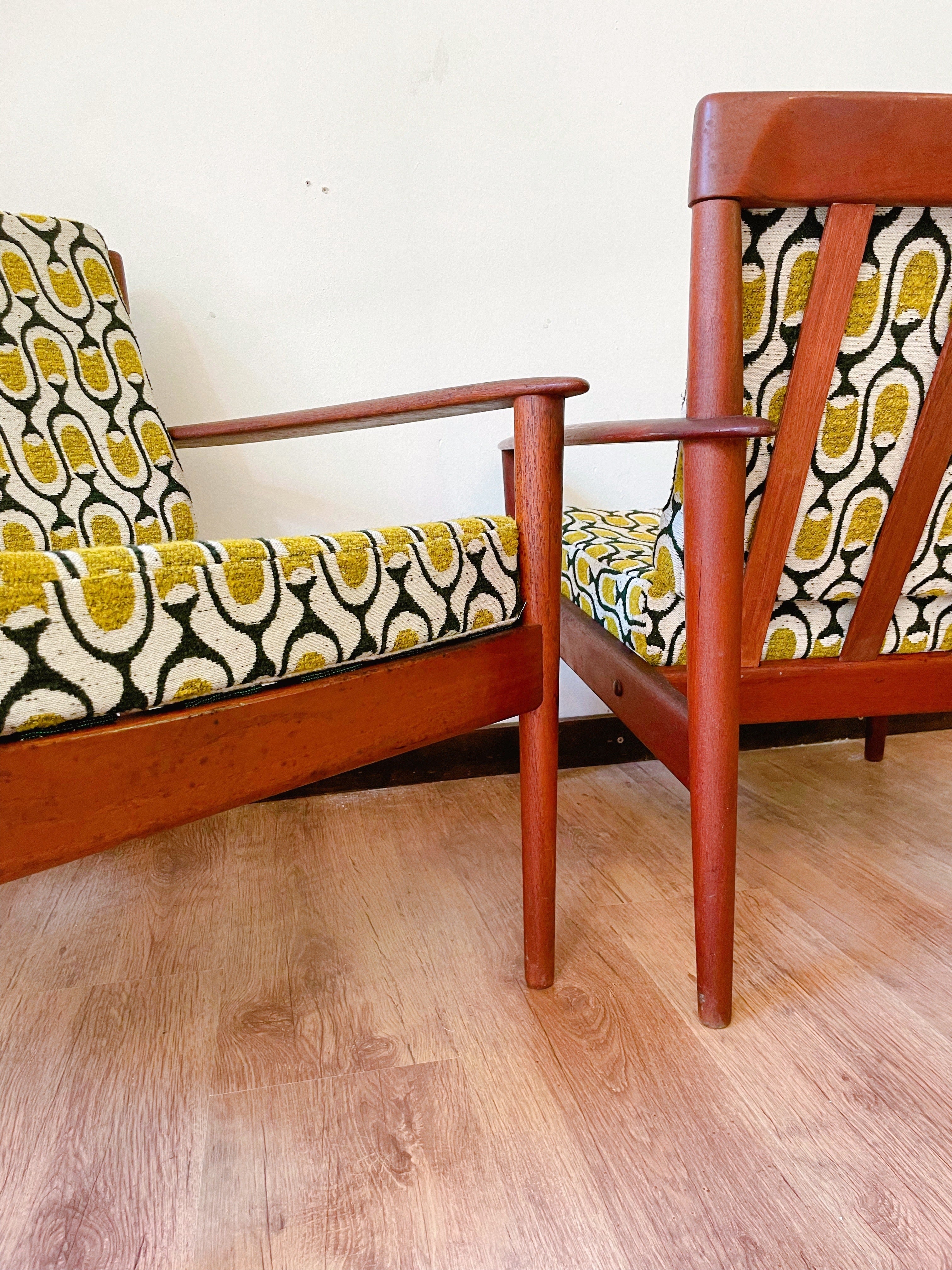 Fauteuil scandinave en palissandre – années 60