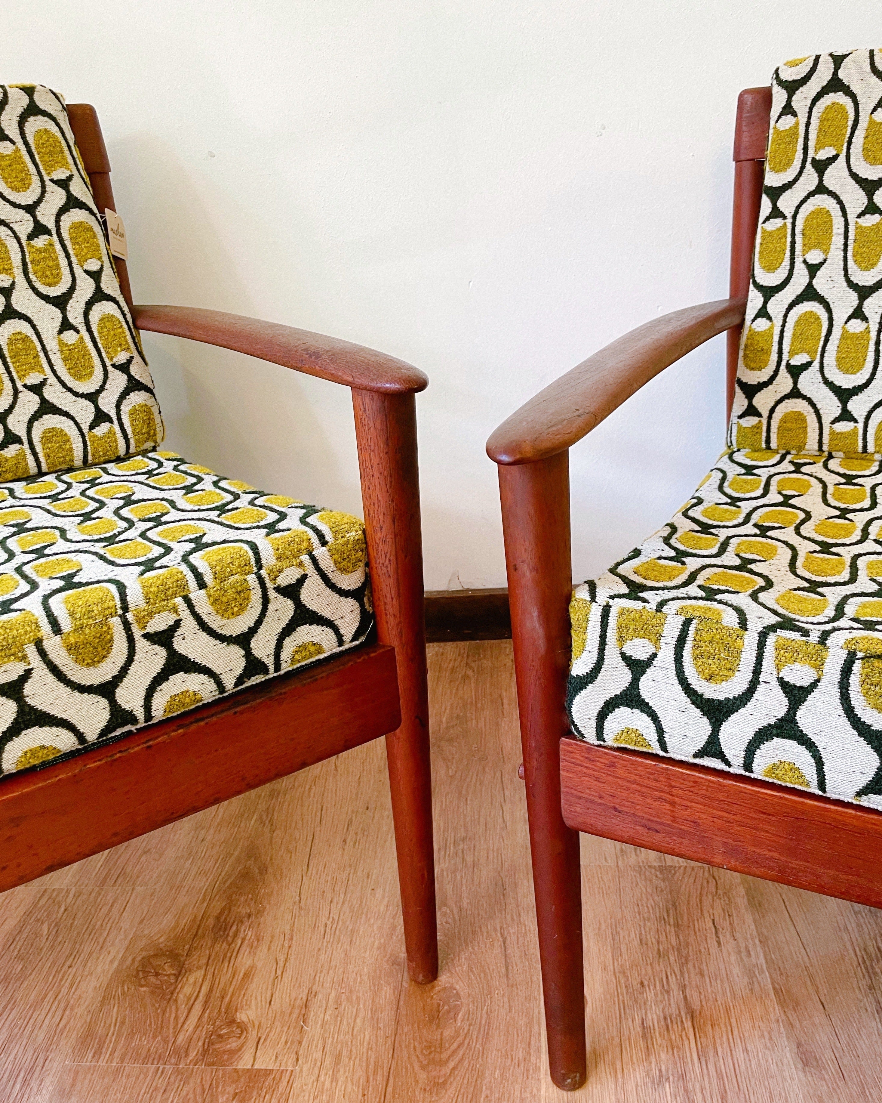 Fauteuil scandinave en palissandre – années 60