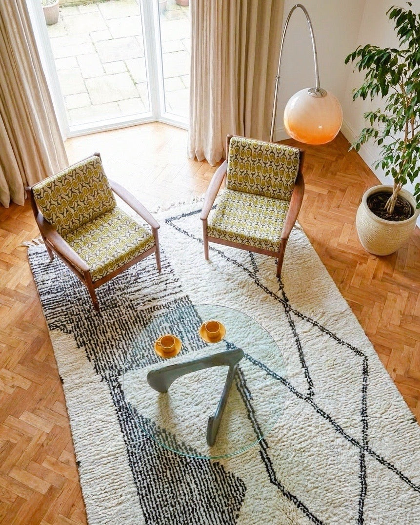 Fauteuil scandinave en palissandre – années 60