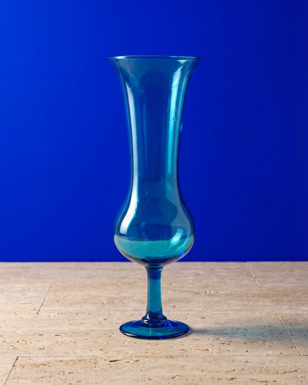 Grand vase - Bleu translucide