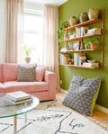 Pouf géant Art Déco déhoussable – pièce unique