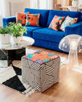 Pouf sur roulettes