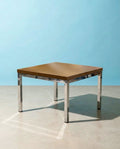 Table basse vintage pieds chromés