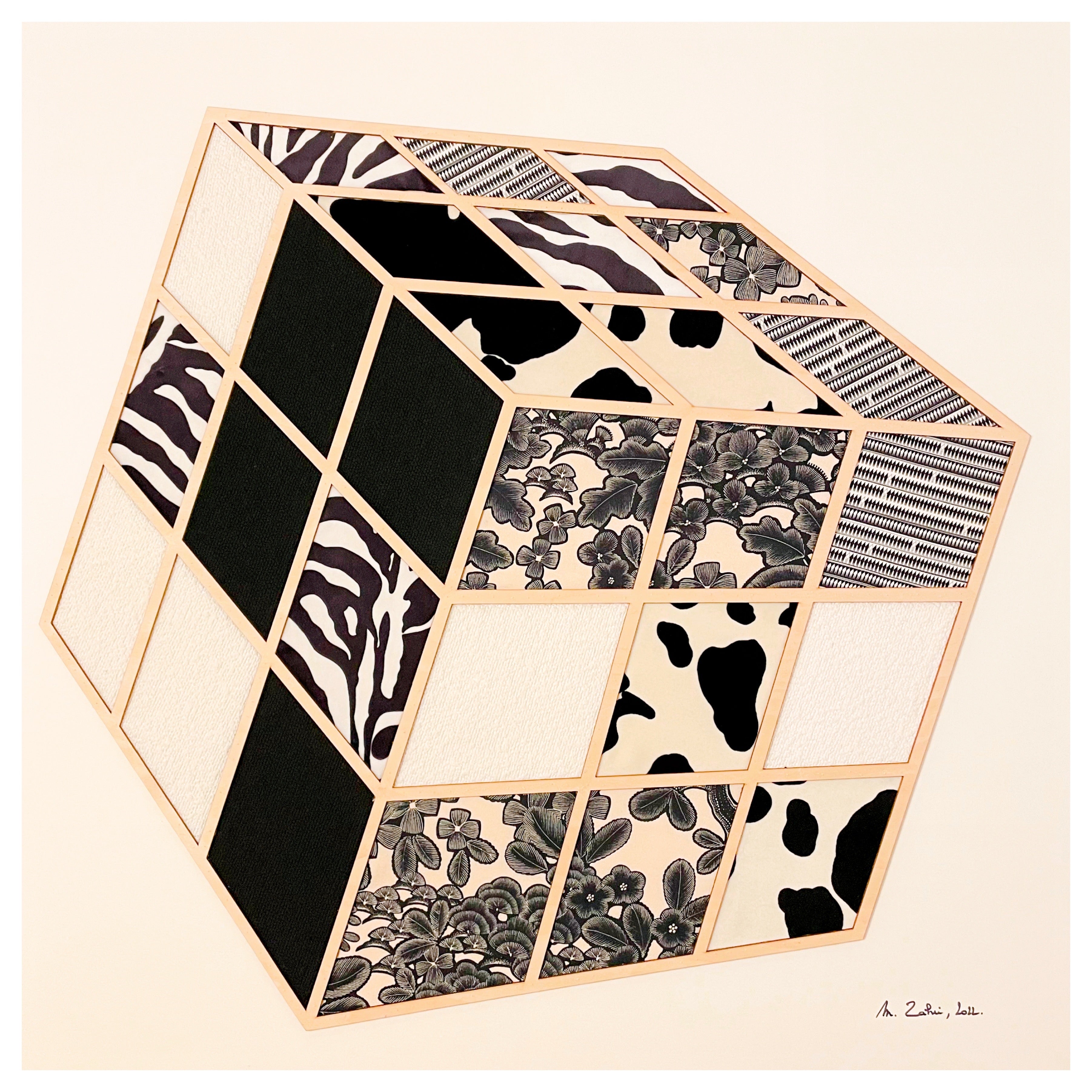 Tableau textile Rubis - Myriam Zahri. 2022. Couleur