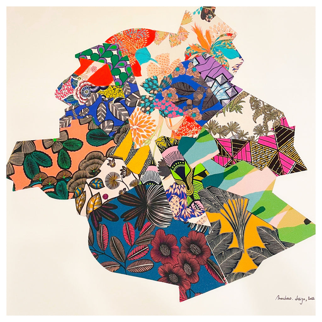Textielschilderij Brussel, Mijn Mooie - Myriam Zahri. 2021. Kleur